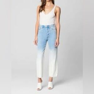 Blank NYC Two Tone / The Baxter Ribcage Straight Leg Jeans Size 30